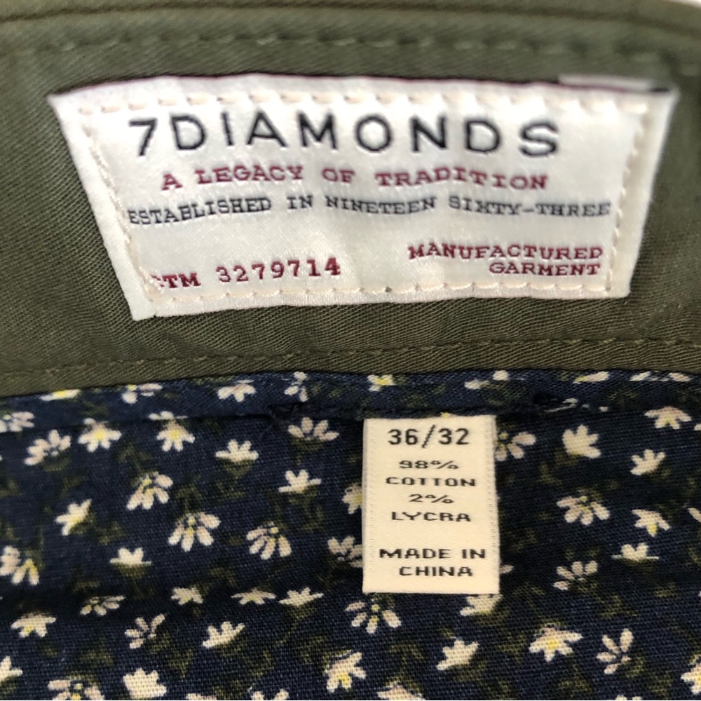 7 Diamonds Journey Olive Straight Leg  Chinos 36 x 32 - Picture 10 of 16